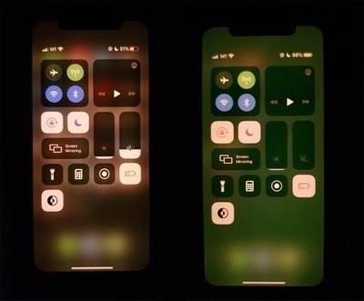 部分iphone11系列手機出問題,解鎖屏幕變綠
